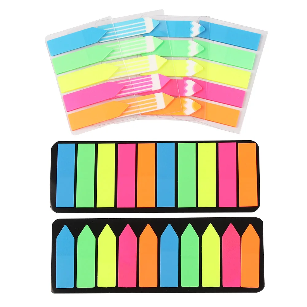 Креативная самоклеящаяся флуоресцентная липкая вкладки для блокнота стикеры