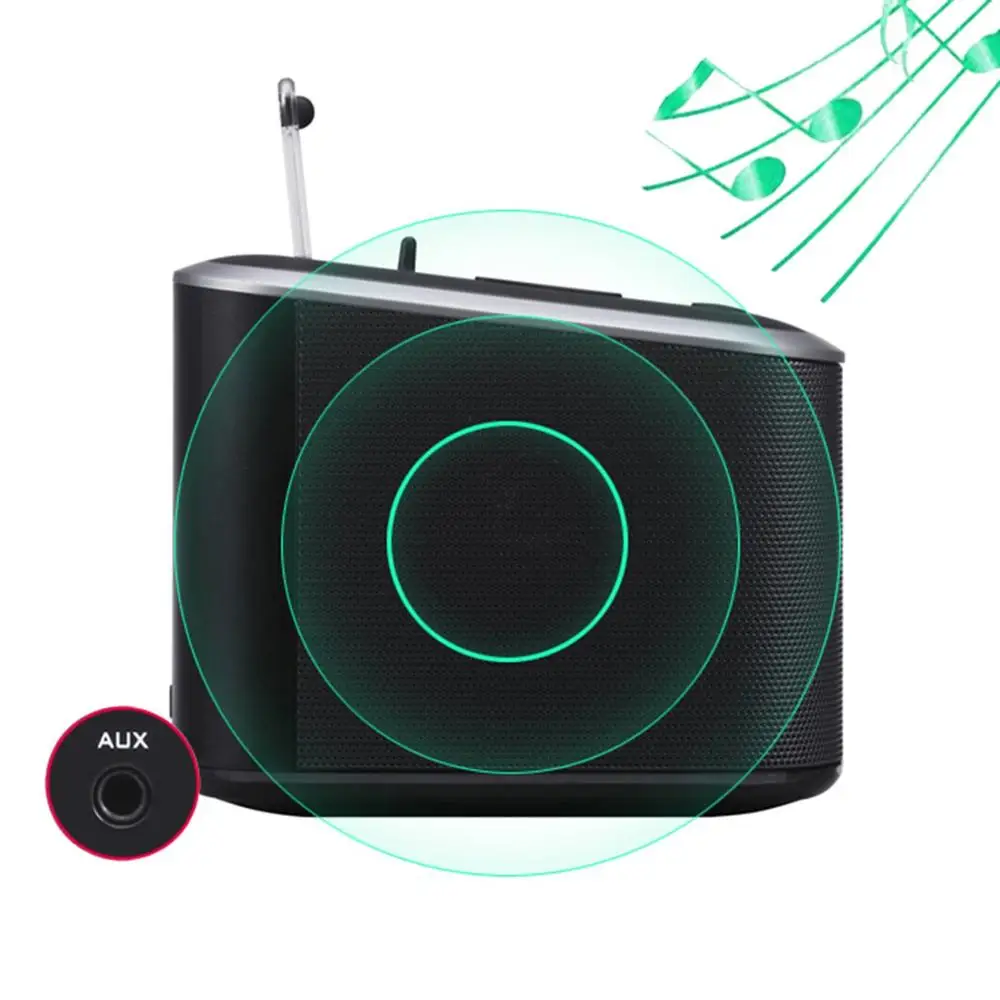 Портативные колонки Homtime Docking Bluetooth FM радио USB зарядное устройство цифровой