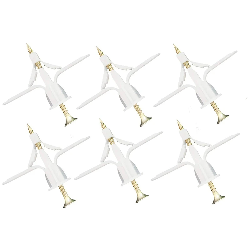 

Gypsum Board Hollow Brick Wall Expansion Screw Central Control Bolt Contains 50 Expansion Screws And 50 Metal Screws