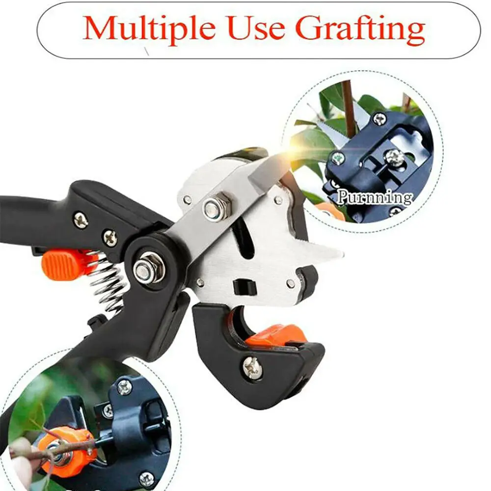 Grafting Pruner Scissor Garden Tools Multi-Function Knife Fruit Tree Vaccination Bud Cutter 3 Styple Blade enxertia | Инструменты