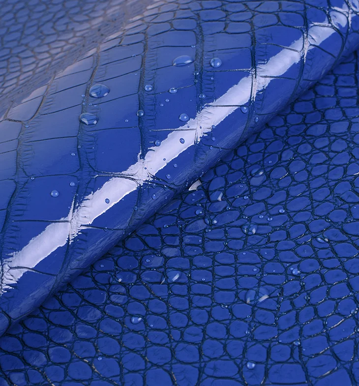 Блестящая ткань из искусственной кожи с принтом крокодила искусственная кожа