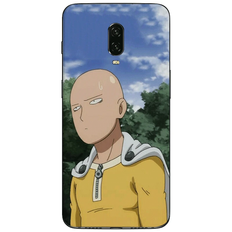 Cute Cartoon Phone Case for oneplus 5 5T 6 6T 7 Pro Silicone Back Cover One Punch-Man | Мобильные телефоны и аксессуары