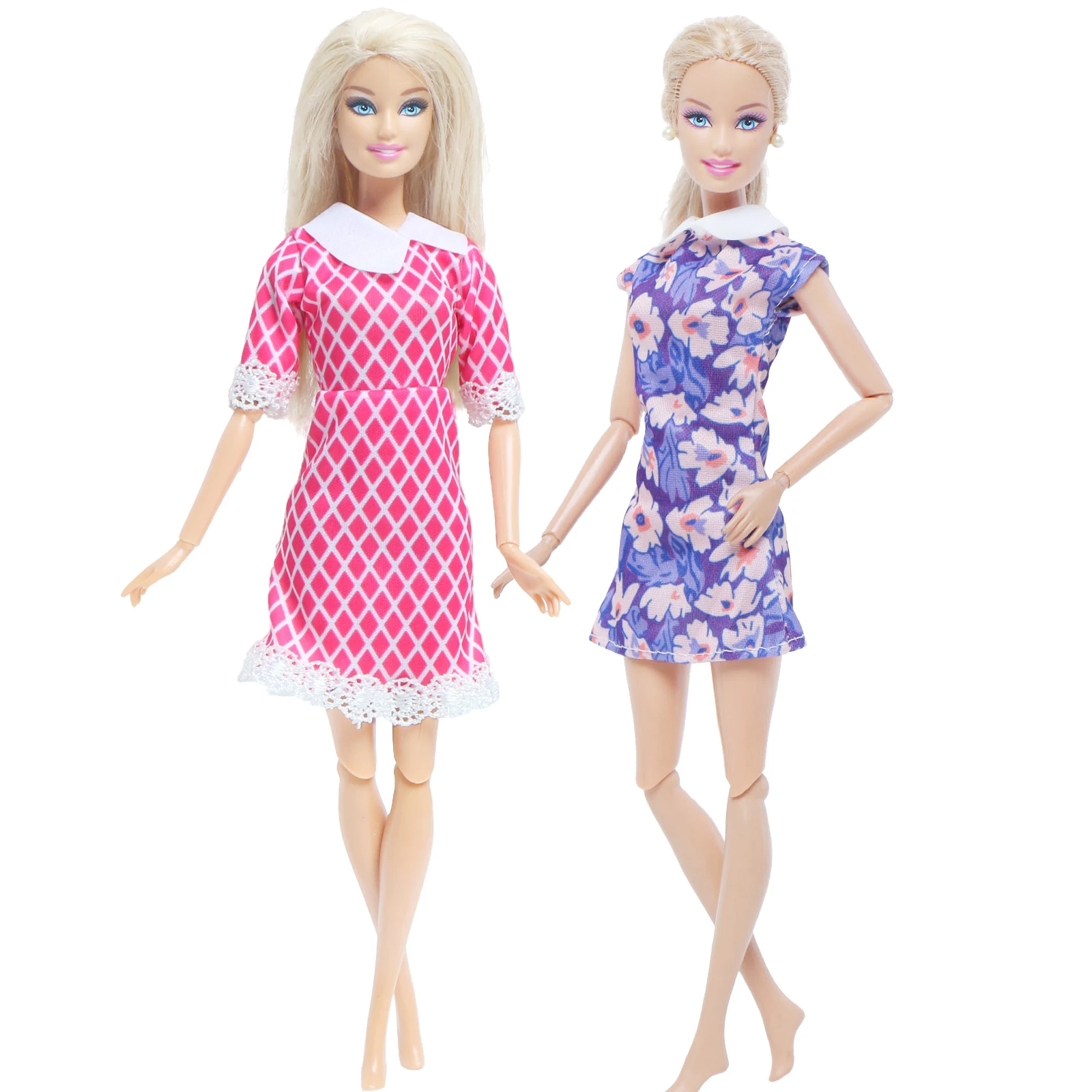 Модная одежда повседневная для близнецов юбка платье Одежда куклы Барби девочки