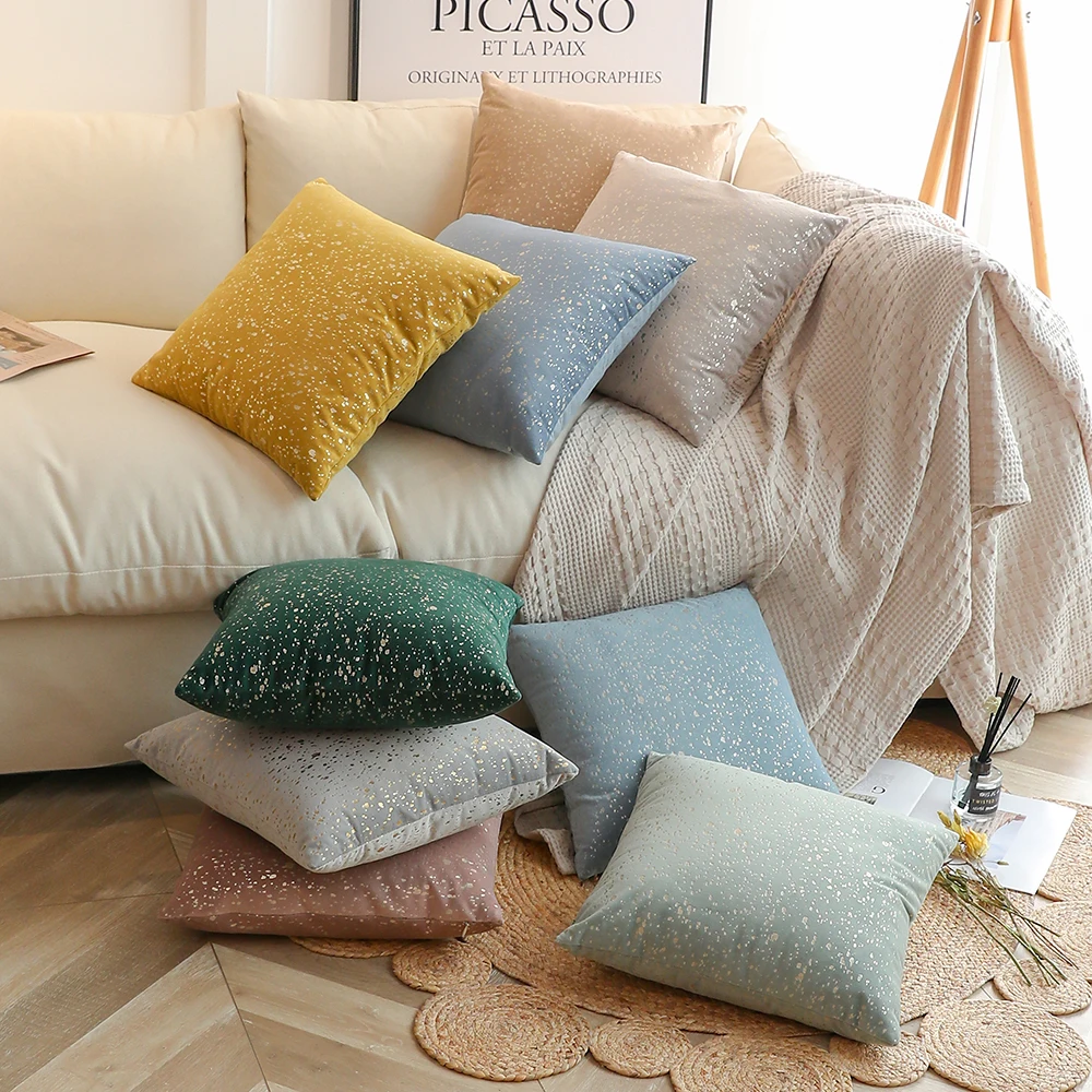 Современный роскошный бархатный декоративный чехол для диванной подушки с