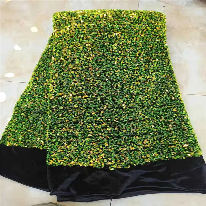 

Orange High Quality Nigerian Lace Fabrics Latest Mesh African Sequins Lace Fabric Bride Guipure French Net Lace Fabric