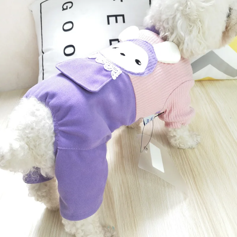 

Pink and Green Colors Xs-xxl Sizes Pet Clothes Dog Four-Legged Clothes Schnauzer Puppy Small Dog Pet Clothes for Small Dogs