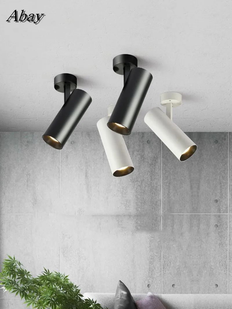 

Surface Mounted LED Downlights Foldable 360° Rotatable COB LED Ceiling Spot lights 7W12W15W20W LEDLamps Background Wall Lighting