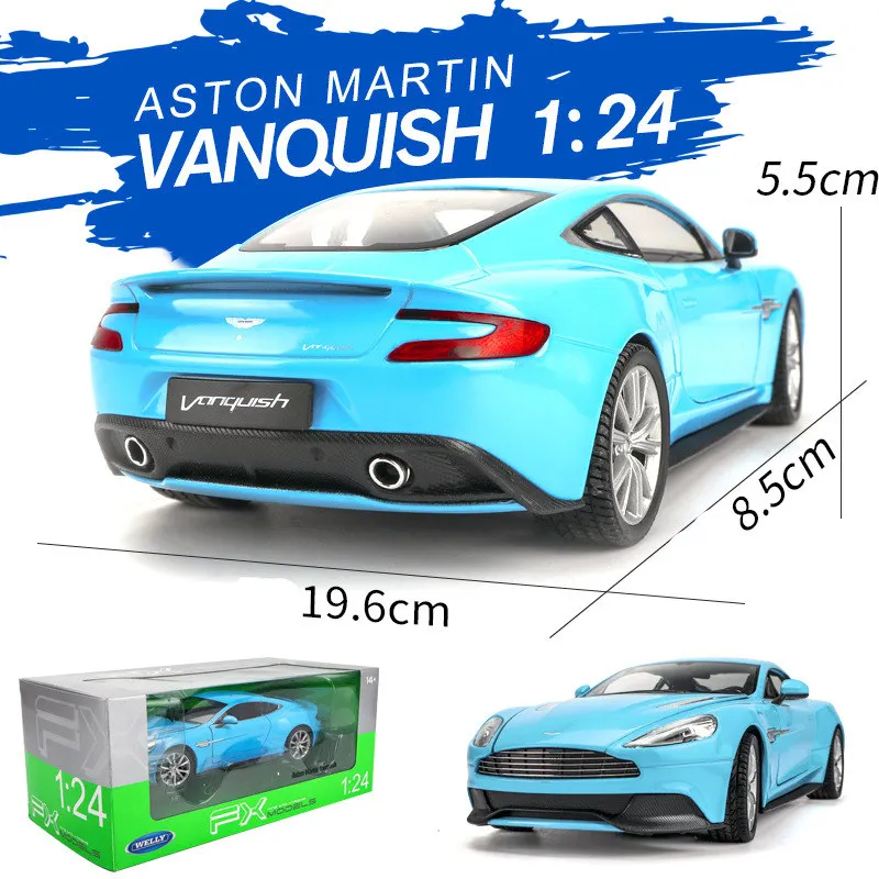 Модель автомобиля WELLY в масштабе 1:24 Aston Martin модель из сплава украшение коллекция