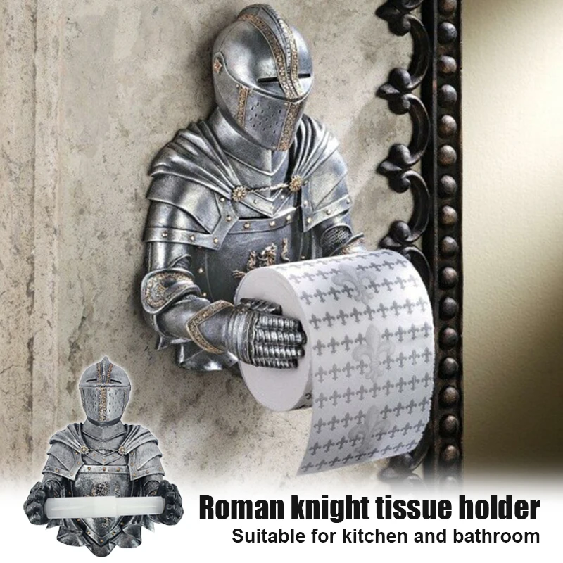 

A Knight to Remember Gothic Bath Tissue Holder Bathroom Toilet Paper Holder RERI889