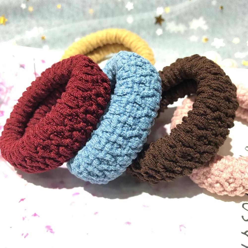 Эластичные резинки для волос сильная резинка толстые широкие густые конфетная