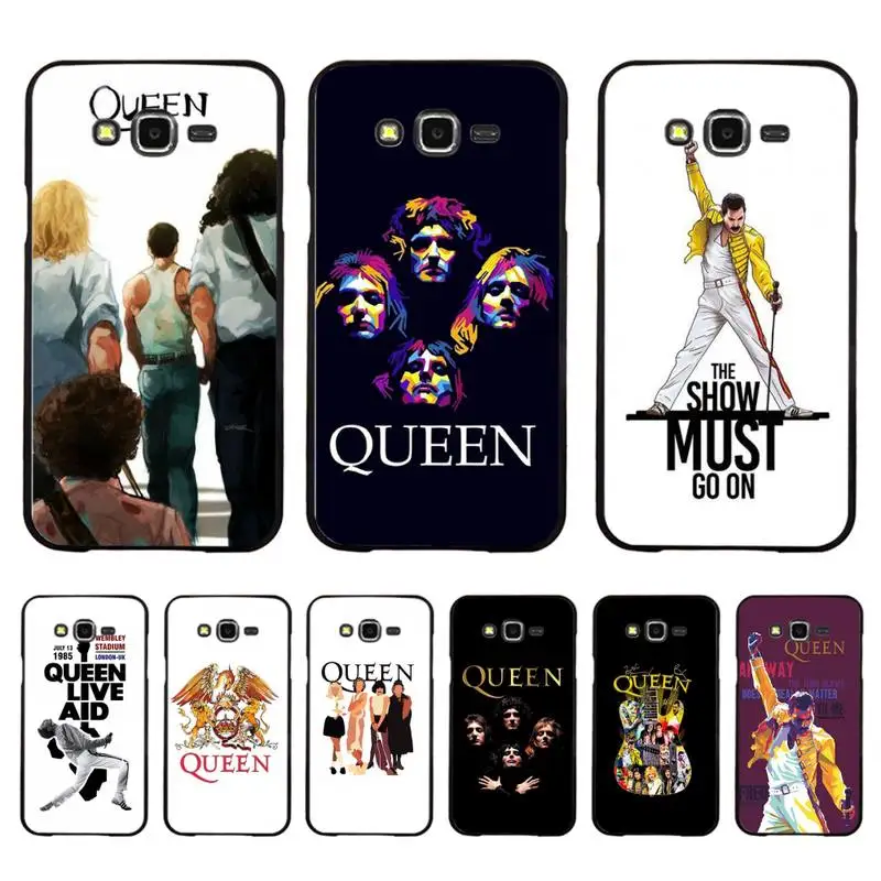 

Freddie Mercury Queen band Phone Case For Samsung Galaxy J4plus J6 J5 J72016 J7prime cover for J7Core J6plus Back Coque