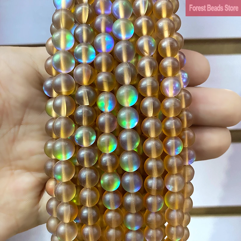 Матовый коричневый австрийский кристалл блестящая Луна Круглые бусины для