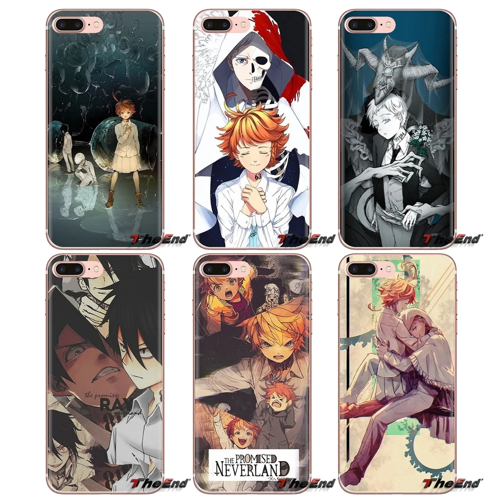 Silicone Shell Covers For Huawei Honor 7X V10 6C V9 6A Play 9 Mate 10 Pro Y7 Y5 P8 P10 Lite Plus GR5 2017 The Promised Neverland |