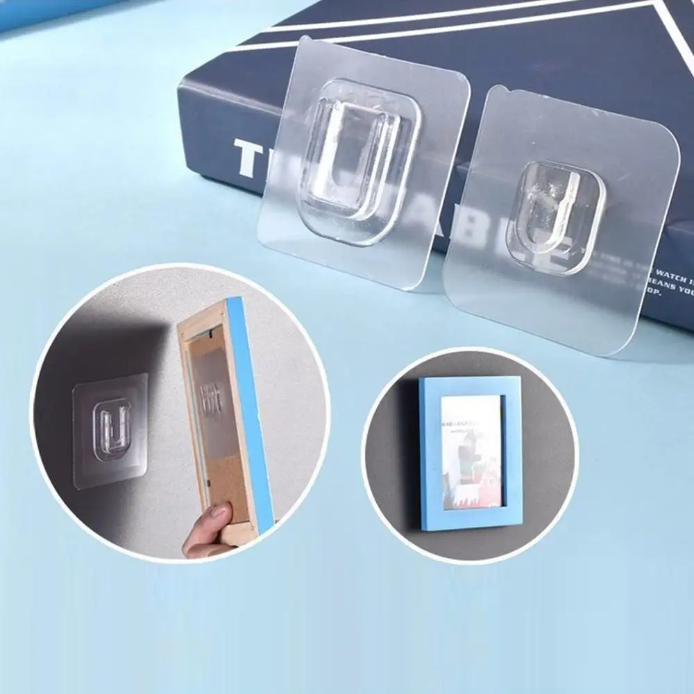 double sided adhesive wall hooks Wall Hanger Transparent Suction Cup Sucker Hook Double-Sided Adhesive Hooks Dropshipping | Спорт и