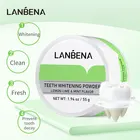 LANBENA, отбеливающий порошок для зубов, лимон, лайм, гигиена, чистка зубов, удаление зубного камня, безопасная защита, уход за полостью рта