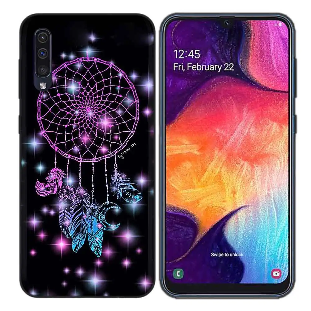 Ловец снов TPU силиконовый чехол для samsung Galaxy A7 A9 A10 A20 A30 A40 A50 A60 A70 A80 A20E A90 5 г Примечание 10 M40 для задней панели