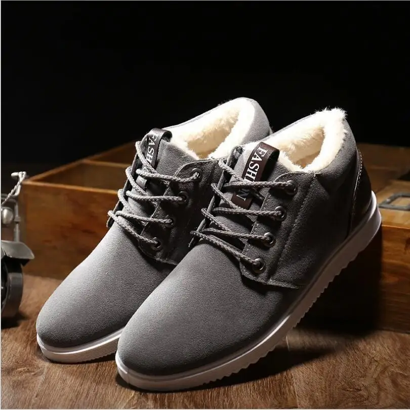 Мужские замшевые ботинки с высоким берцем на зиму | Обувь