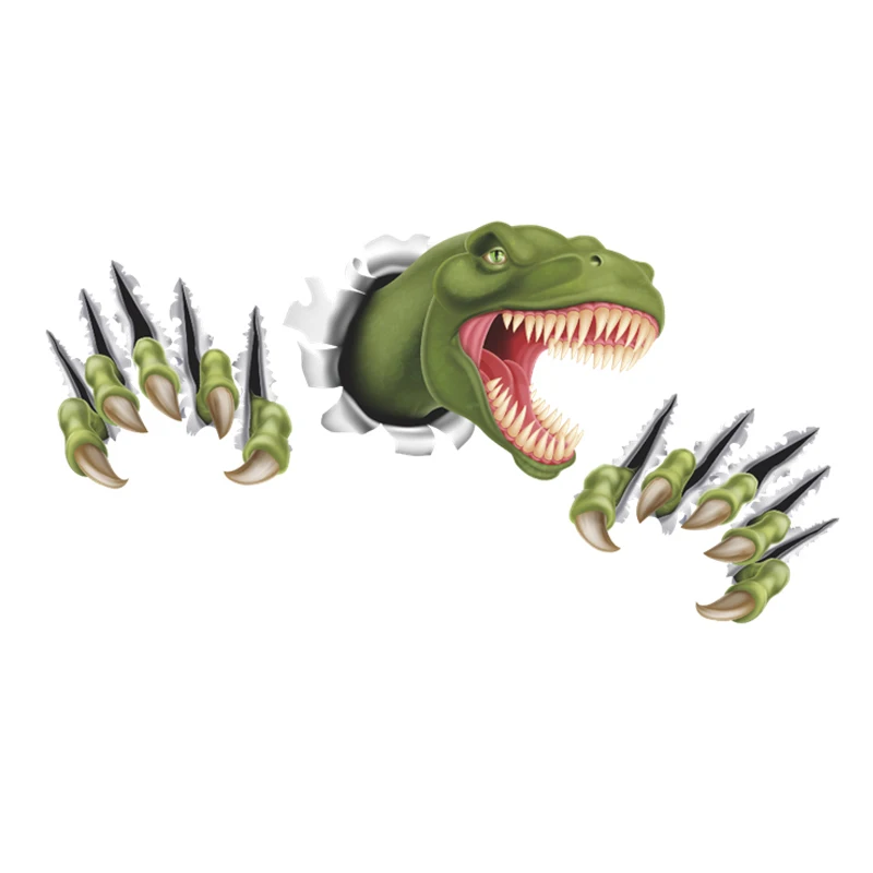 3d наклейки на стену с динозавром для детской комнаты украшение животными