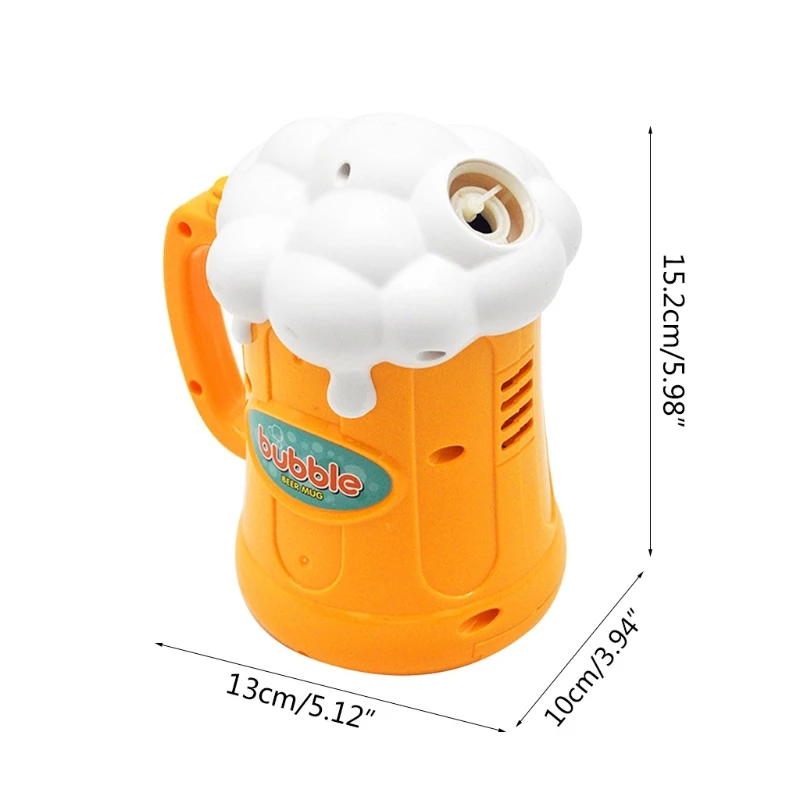 

Baby Toys Beer Mug Music Bubble Machine Automatic Blow Bubbles Kid's Gift D0JC