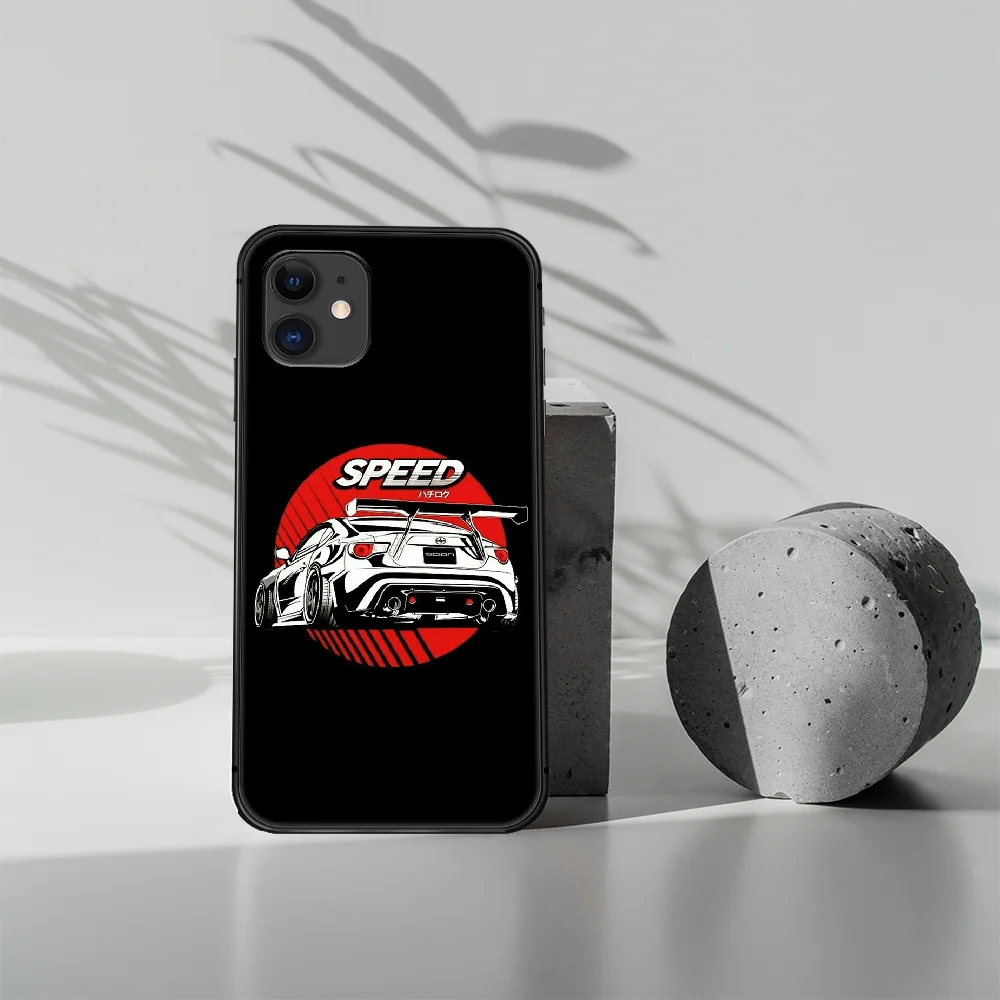 

JDM Car Auto logo Phone Case Cover Hull For iphone 5 5s se 2020 6 6s 7 8 12 mini plus X XS XR 11 PRO MAX black Funda Trend Prime