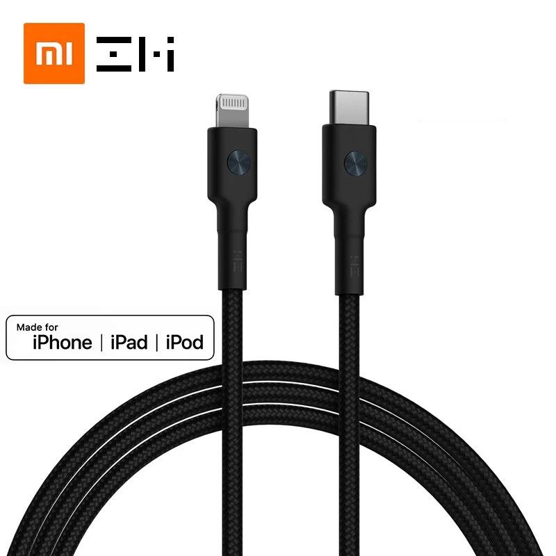 Оригинальный ZMI MFI usb c к lightning Кабель для iPhone 11 pro xs max xr 8 7 6s plus 5 ipad зарядное