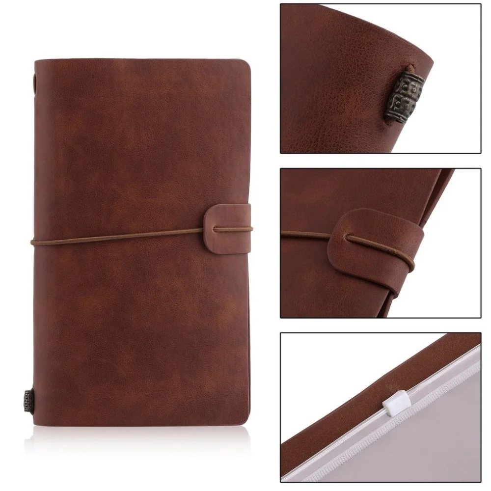 

Portable Students School A5 Stationery Writing Notebook Business Travel Diary Outdoor Journal Planner Agenda DIY Birthday Gift