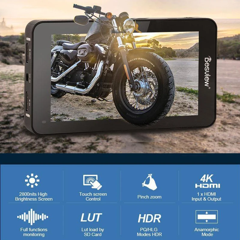 Фото Монитор Desview R6, 5,5 дюйма, UHB, 4K, HDMI, FHD, 1920x1080 №5