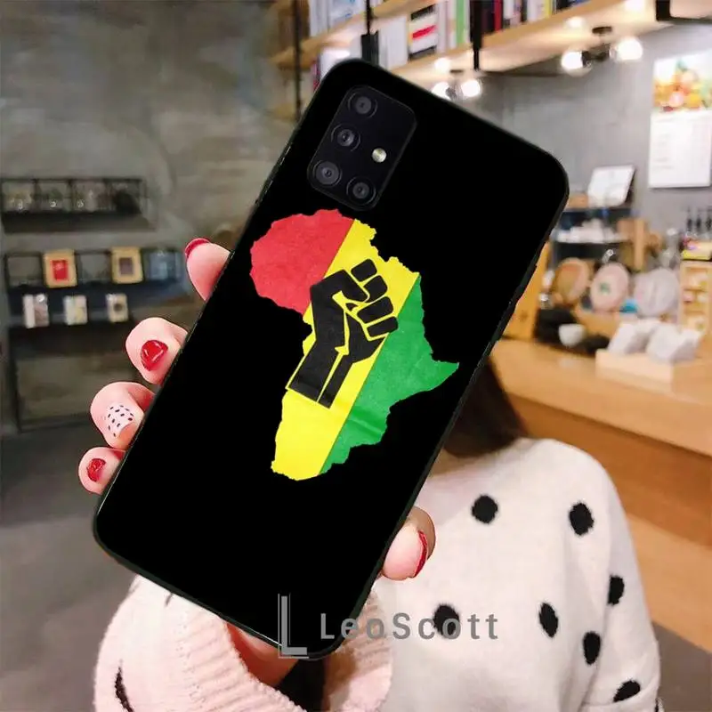 

Africa Map Geography Phone Case For Samsung A40 A31 A50 A51 A71 A20E A20S S8 S9 S10 S20 Plus note 20 ultra
