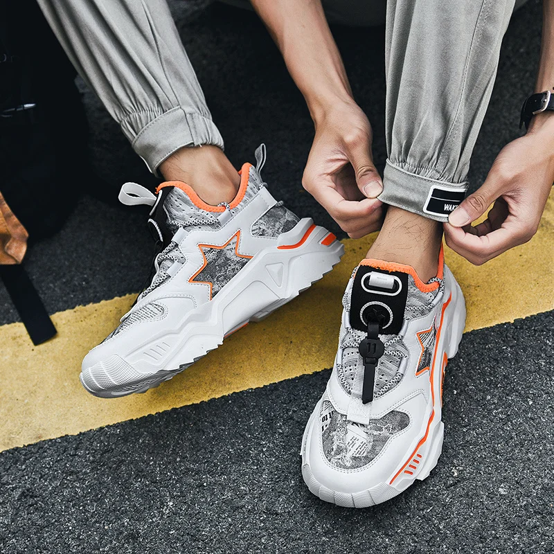 

Running Shoes Explosion Models INS Dad Shoes Sports Tide Shoes Men Comfortable Breathable Sneaker Casual High Quality Men Shoes