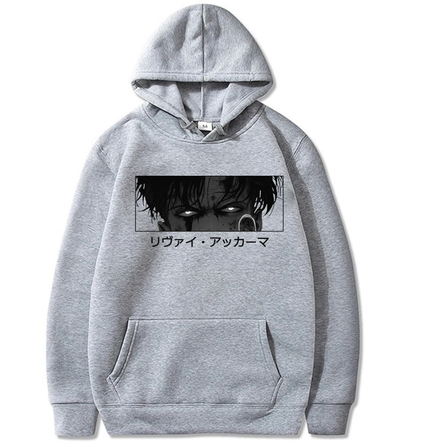 

Anime Attack On Titan Hoodies Cool Loose Streetwear Pullover Hooded Sweatshirt Mens Long Sleeve Clothing Women Casual Loose Tops