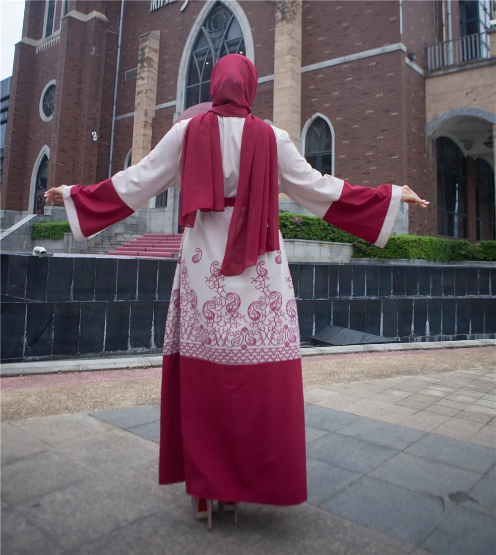 Дубай абайя мусульманский женский кафтан длинное коктейльное платье арабское