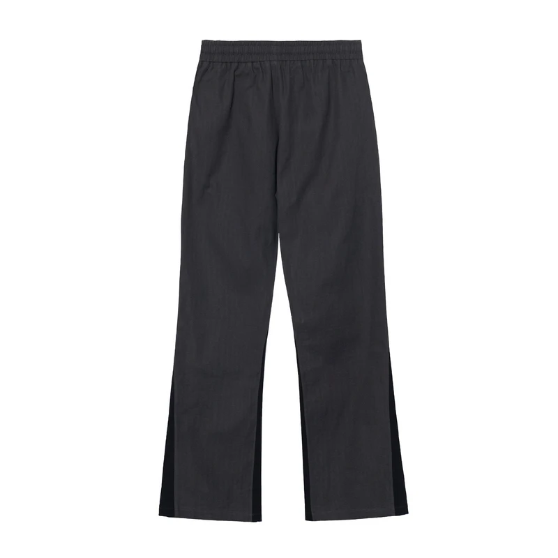 

Hip Hop Color Block Drawstring Streetwear Casual Trousers Mens and Womens Patchwork Oversize Baggy Retro Couple Track Pants