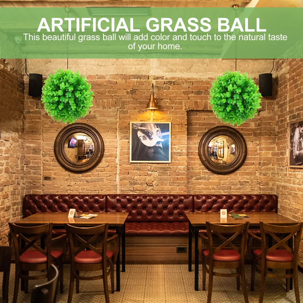 

2pcs Hanging Grass Artificial Grass Plant Decor Ceiling Pendant