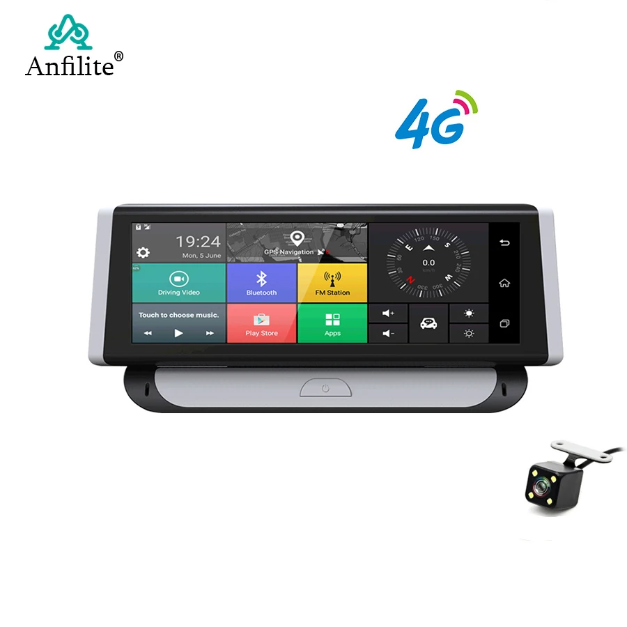 Автомобильный видеорегистратор Anfilite 4G ADAS IPS Dash Cam Full HD 1080 P камера ночного видения