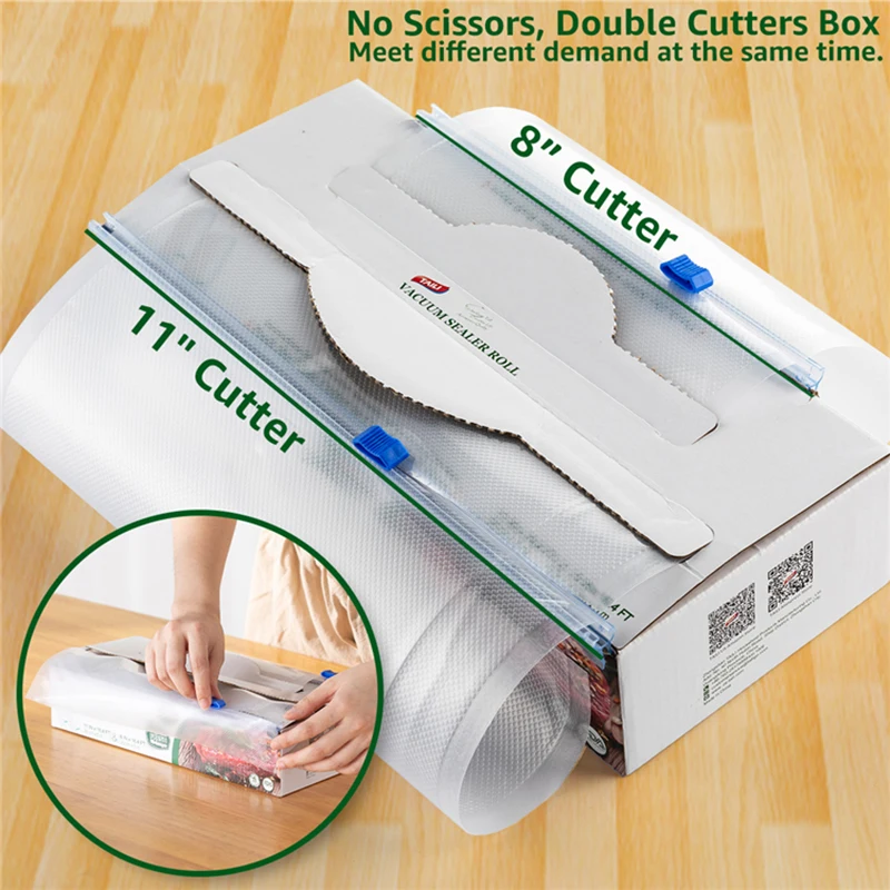 

Reusable Ecofriendly Food Packaging Storage Embossed Zipper Bpa Free Roll Food Vacuum Sealer Rolls Bag