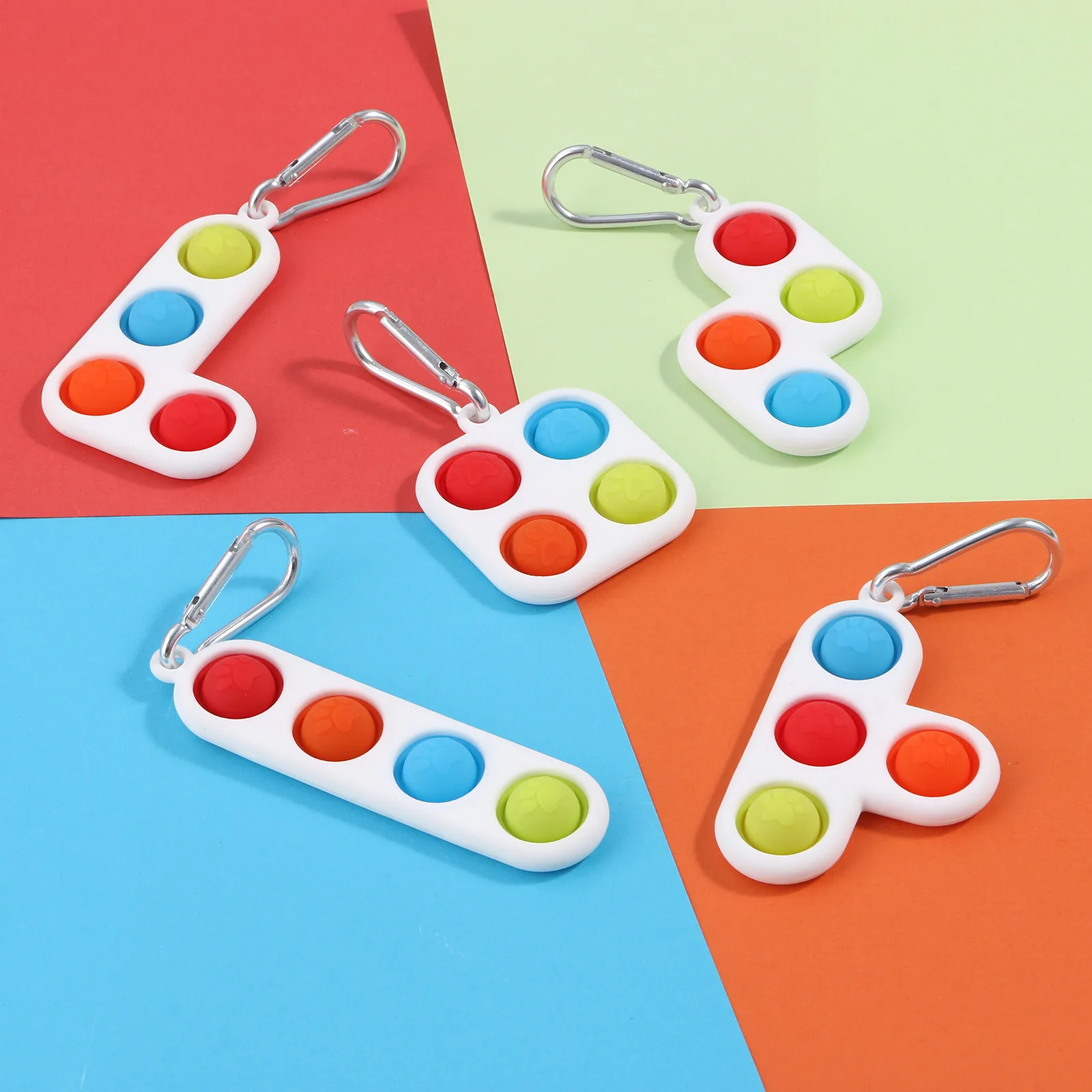 Figet простой диммер аутизм Simpel Dimpel обучающая игрушка для детей Mini Pop It брелок