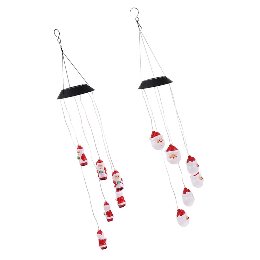 

2 шт., Рождественская Подвесная лампа в форме Санты