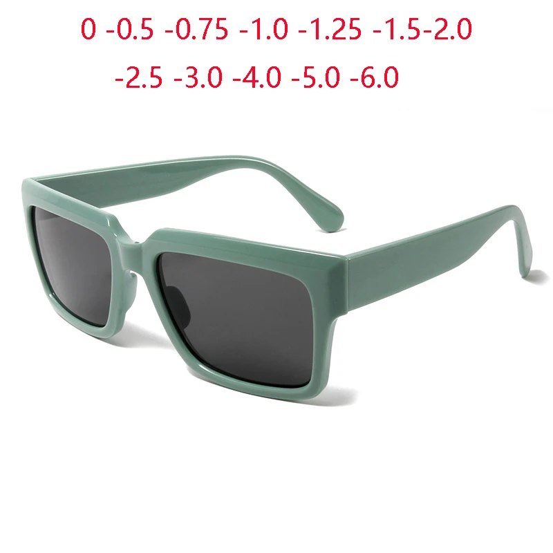 

Cat Eye Square Prescription Lenses Nearsighted Sunglasses Women Polarized Anti-Glare Myopia Spectacles Men 0 -0.5 -0.75 To -6.0