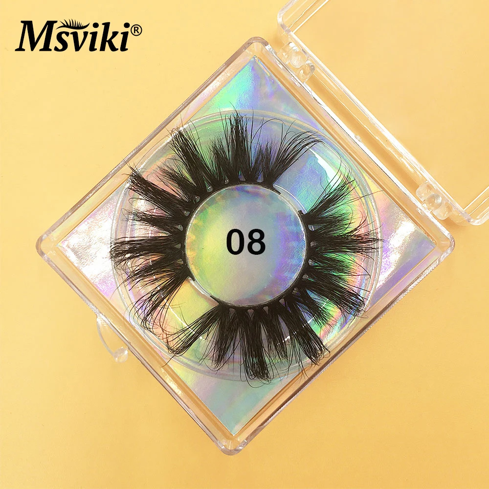 8D норковые ресницы оптом 25 мм для наращивания 3D Накладные макияж красоты ресниц