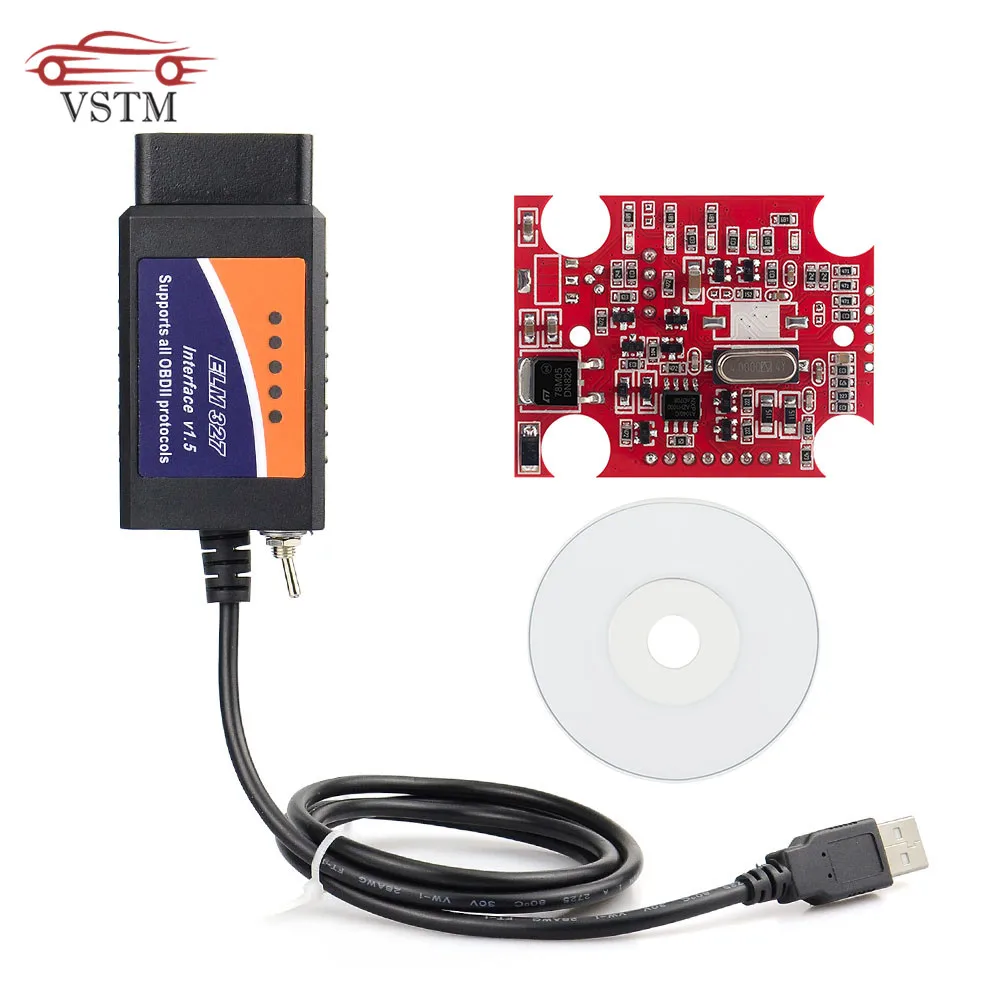 Сканер ELM327 V1.5 Bluetooth OBD2 автомобильный диагностический инструмент USB FTDI/PIC18F25K80