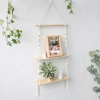 boho plants shelves for bedroom wooden wall shelf candle holder floating shelves decoration home decoration accessories