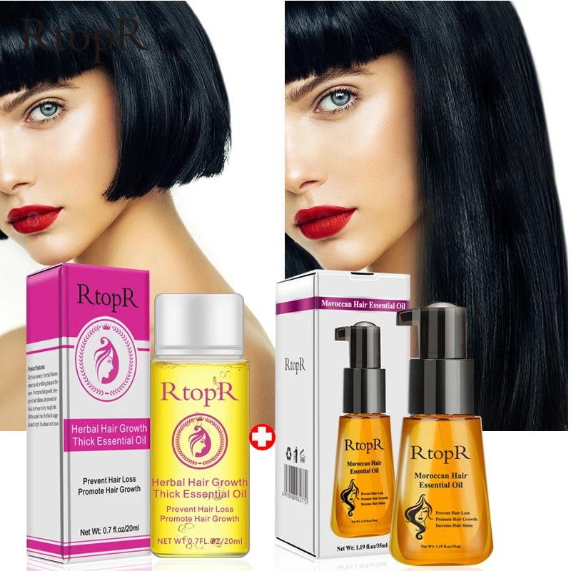 Марокканское масло для волос эфирное + травяной рост толстый набор эфирных масел