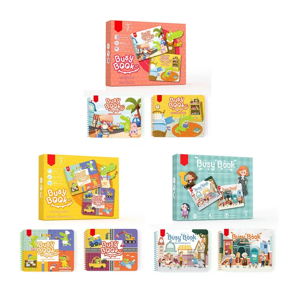 

Детские занятые книги Монтессори для малышей обучающая интерактивная книга для малышей самодельная Книга с наклейками для дошкольников и ...