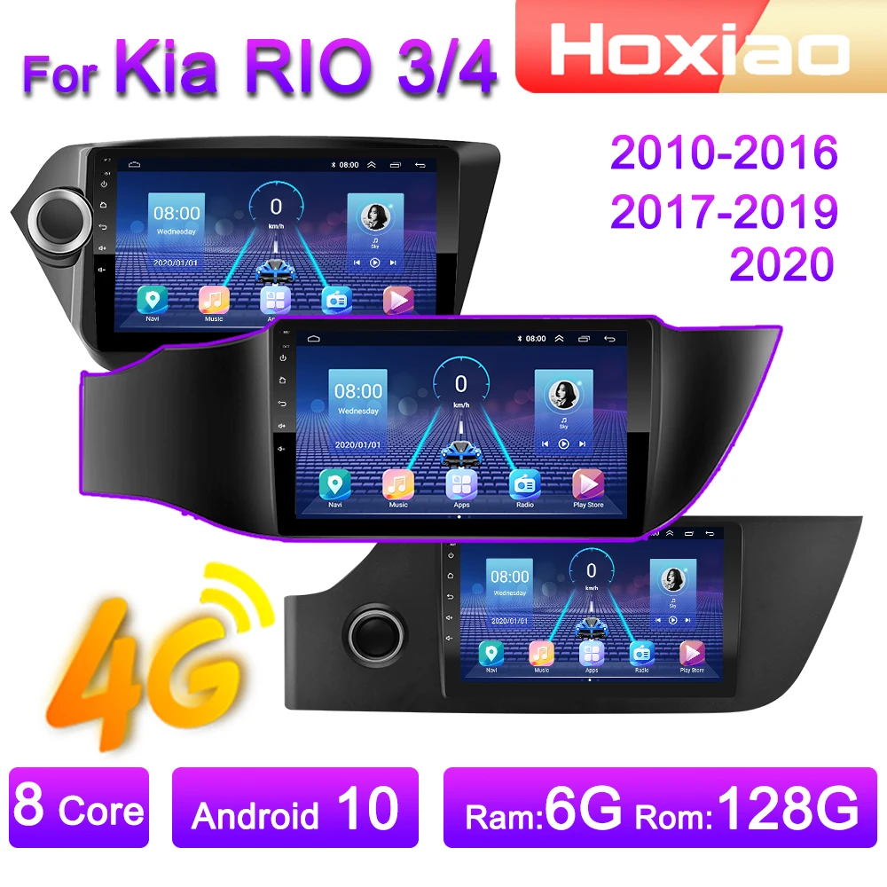 

Автомагнитола 2DIN на Android 10, 4G, 8 ядер, мультимедийный видеоплеер с GPS-навигацией для Kia Rio 3, 4, 2011, 2012, 2013, 2014, 2015, 2016-2020