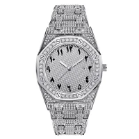 men gold diamond watch luxury brand simple alloy band calendar quartz designer watches erkek saat reloj hombre acero inoxidable