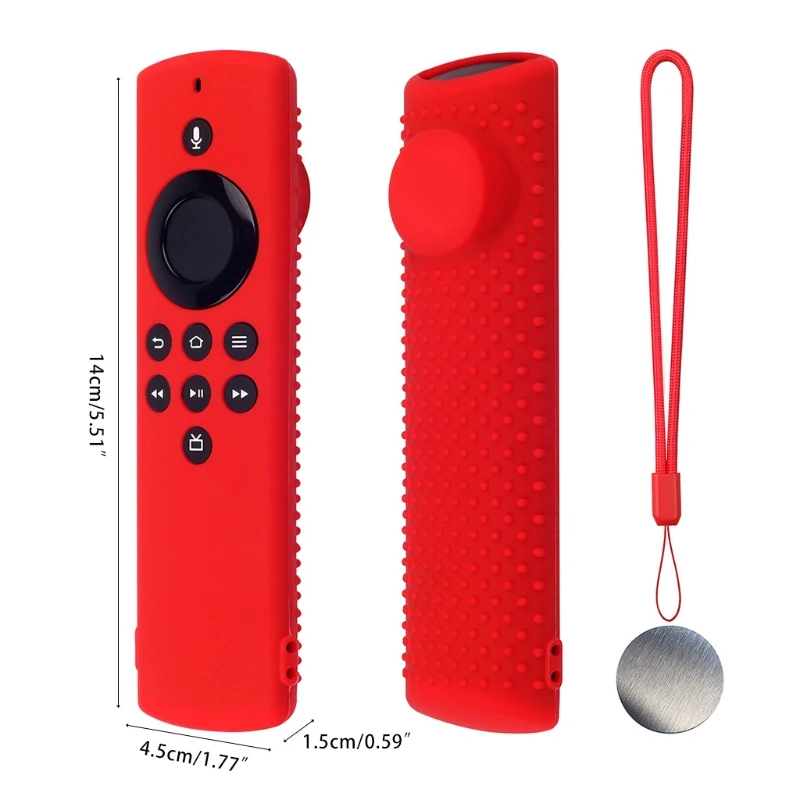 

Remote Case/Cover for Fire TV Stick 4K Protective Silicone Holder Lightweight Anti Slip Shockproof Protective Cover 1 Pc HXBE