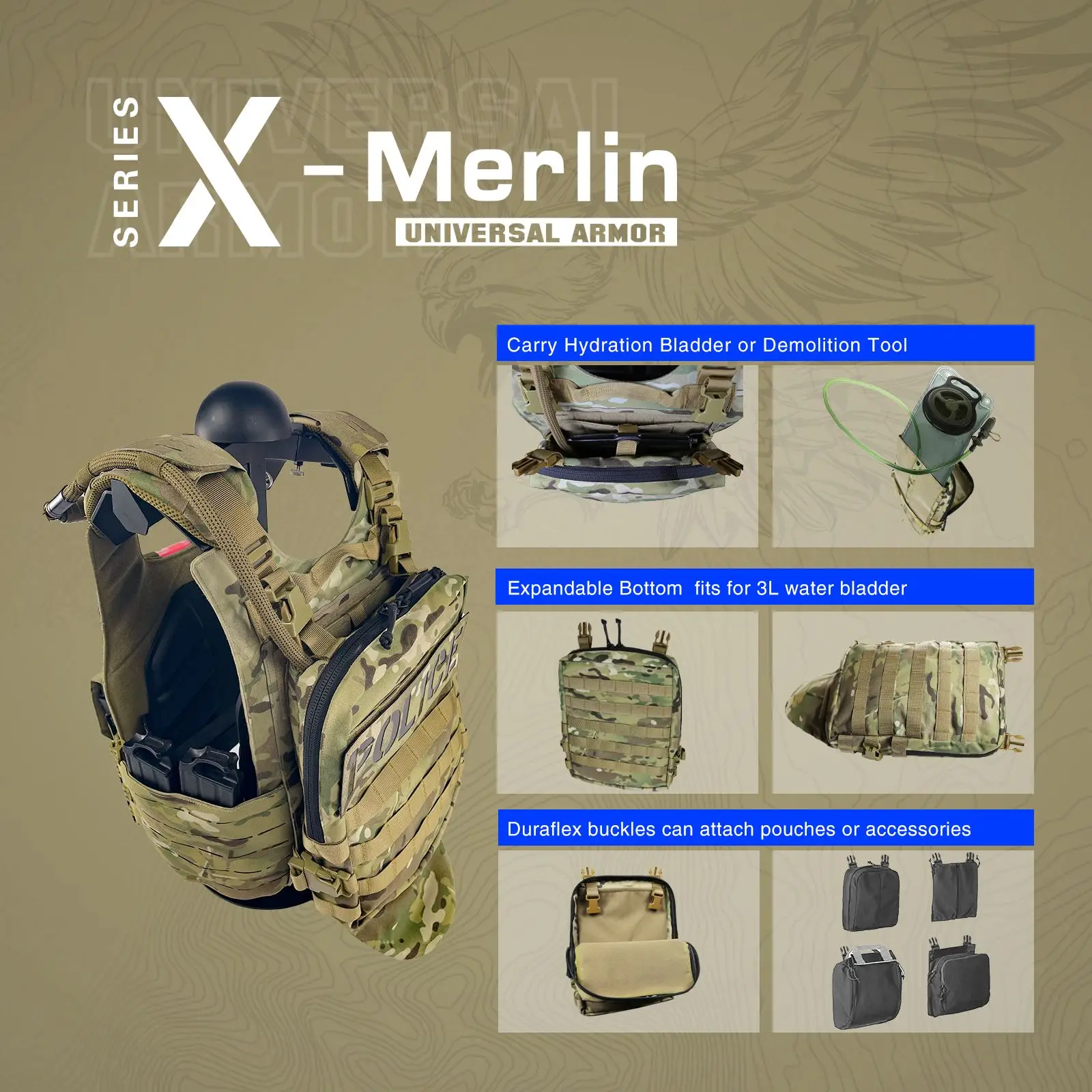 Универсальный Тактический Альянс U.T.A X Merlin для лазерной резки тарелок