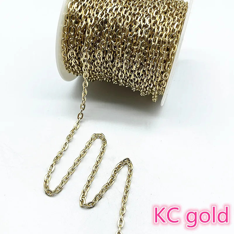 Цепочка из алюминия с золотым/посеребренным/бронзовым покрытием для