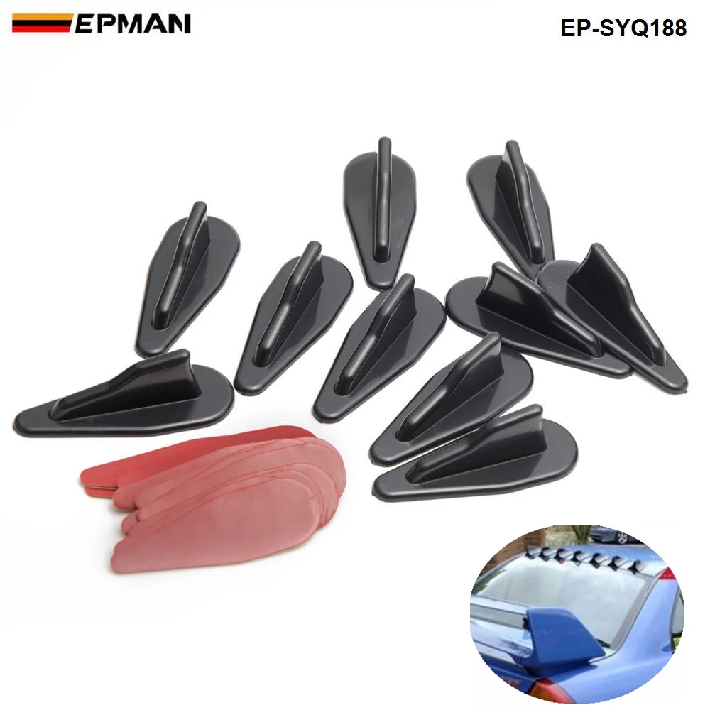 10 шт./лот бампер диффузор лобовое стекло спойлер на крышу Вихревой генератор для