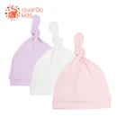 Детские шапки для новорожденных, мягкая Регулируемая шапка из 100% органического хлопка, шапка с узелком для маленьких детей, шапки для мальчиков и девочек, детская шапка